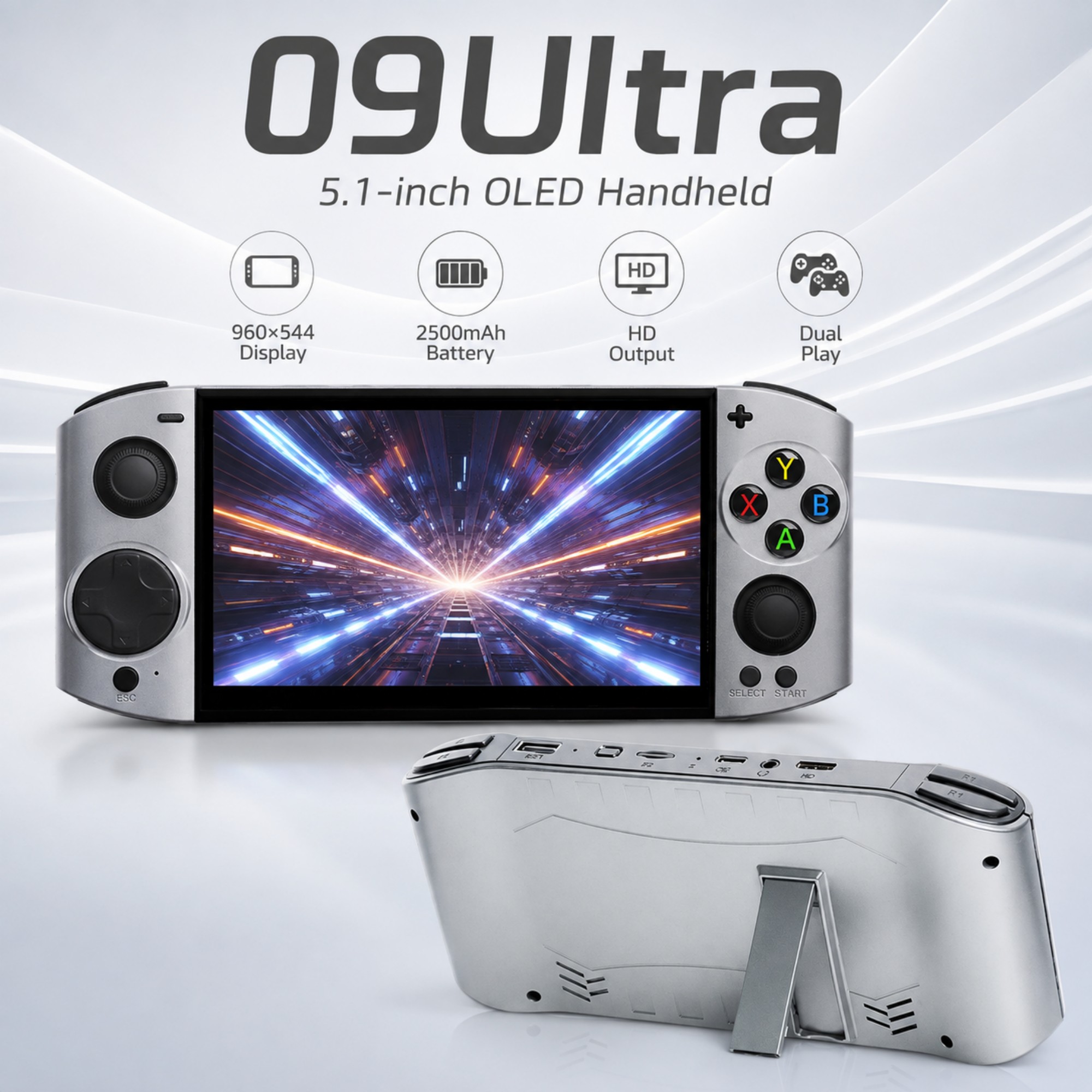 Gaming Console Type - 09 Ultra 5.1 Inch OLED Handheld