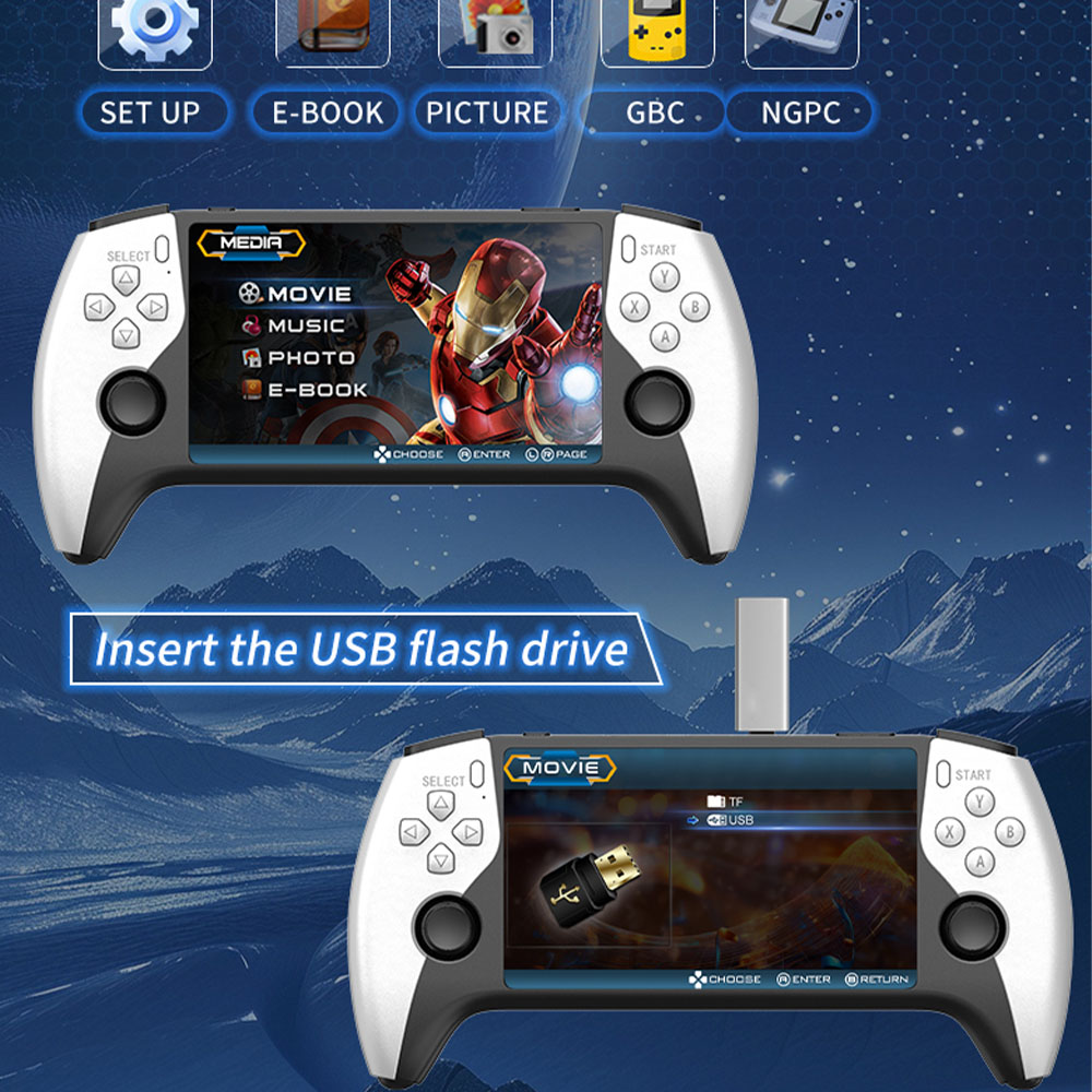 2026 New SF3500 5 Inch Handhel - Gaming Console Type recension och pris