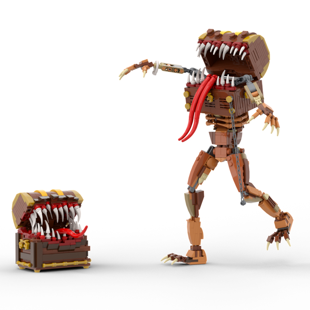 BuildMOC Game Mimic Chest Dung - Gaming Console Lego recension och pris