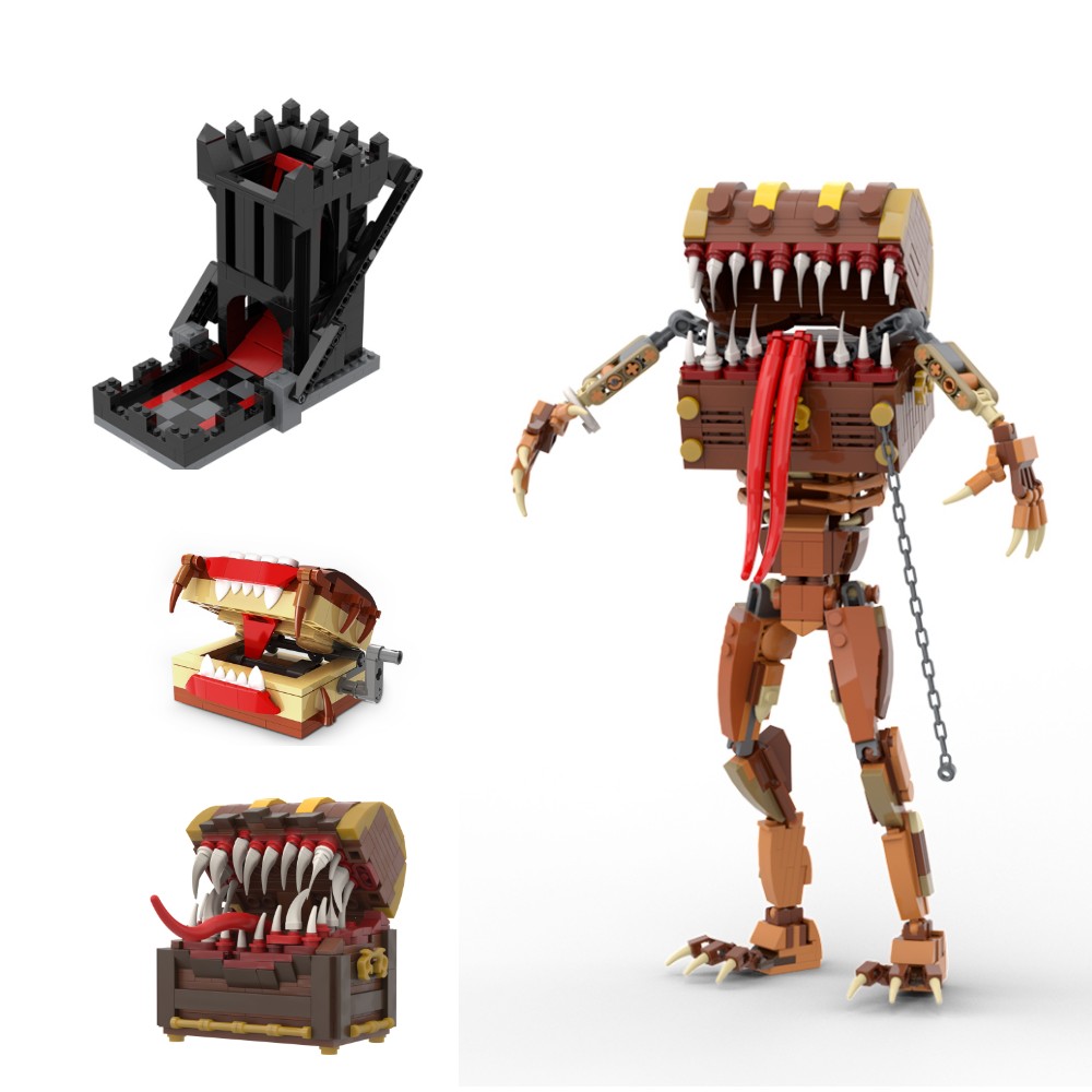BuildMOC Game Mimic Chest Dung - Gaming Console Lego recension och pris