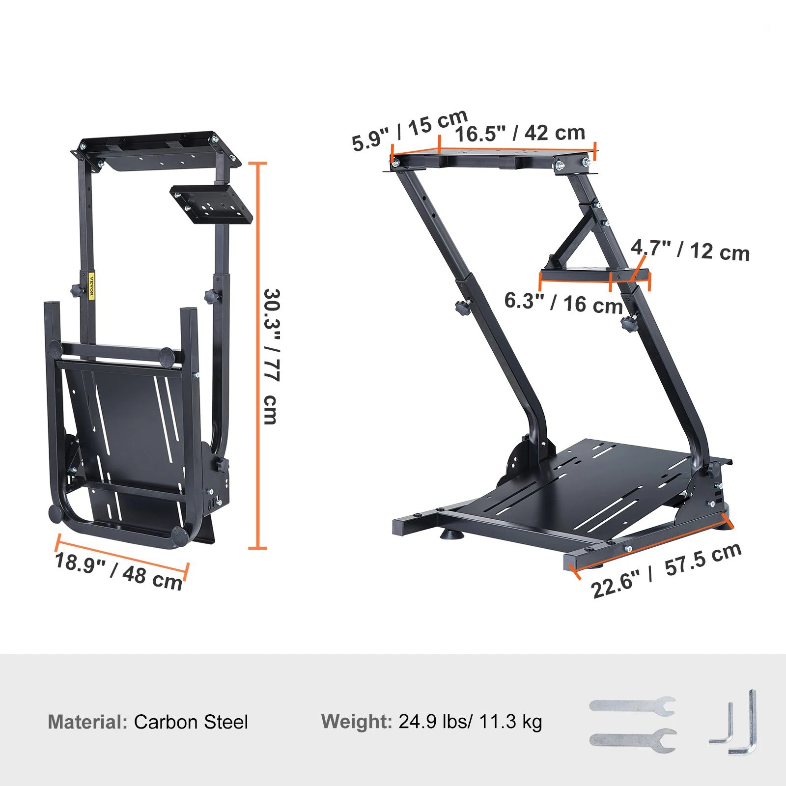 Adjustable Racing Simulator Co - Steering Wheel Gaming recension och pris