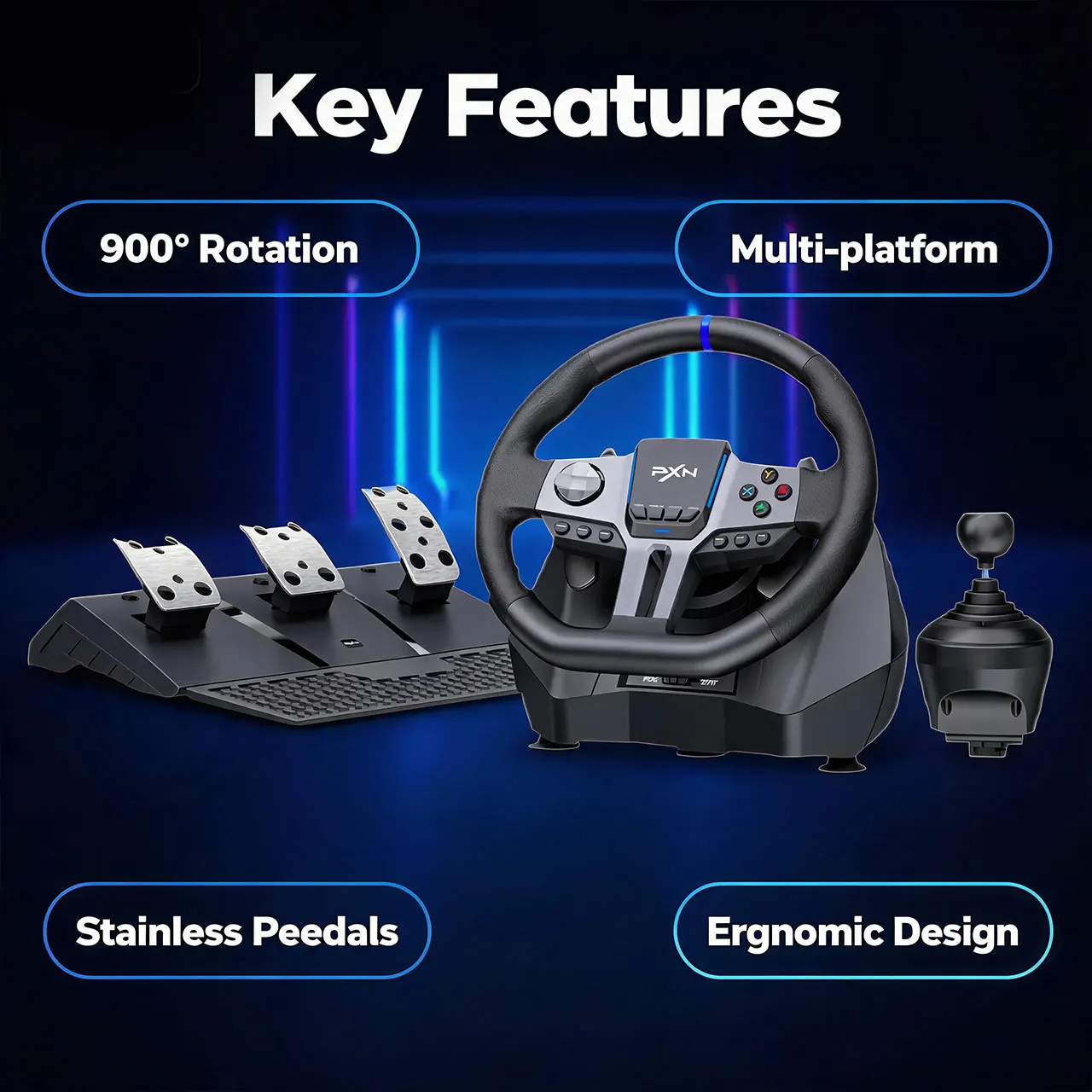 V9 Gen2 Gaming Steering Wheel  - Steering Wheel Gaming recension och pris