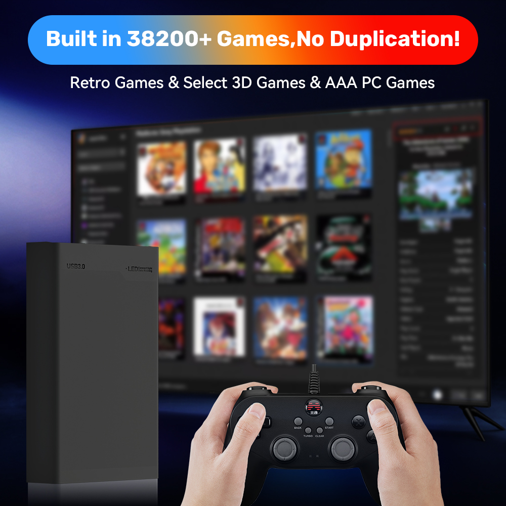 500GB Gaming HDD Retrobat & La - Gaming Console Os recension och pris