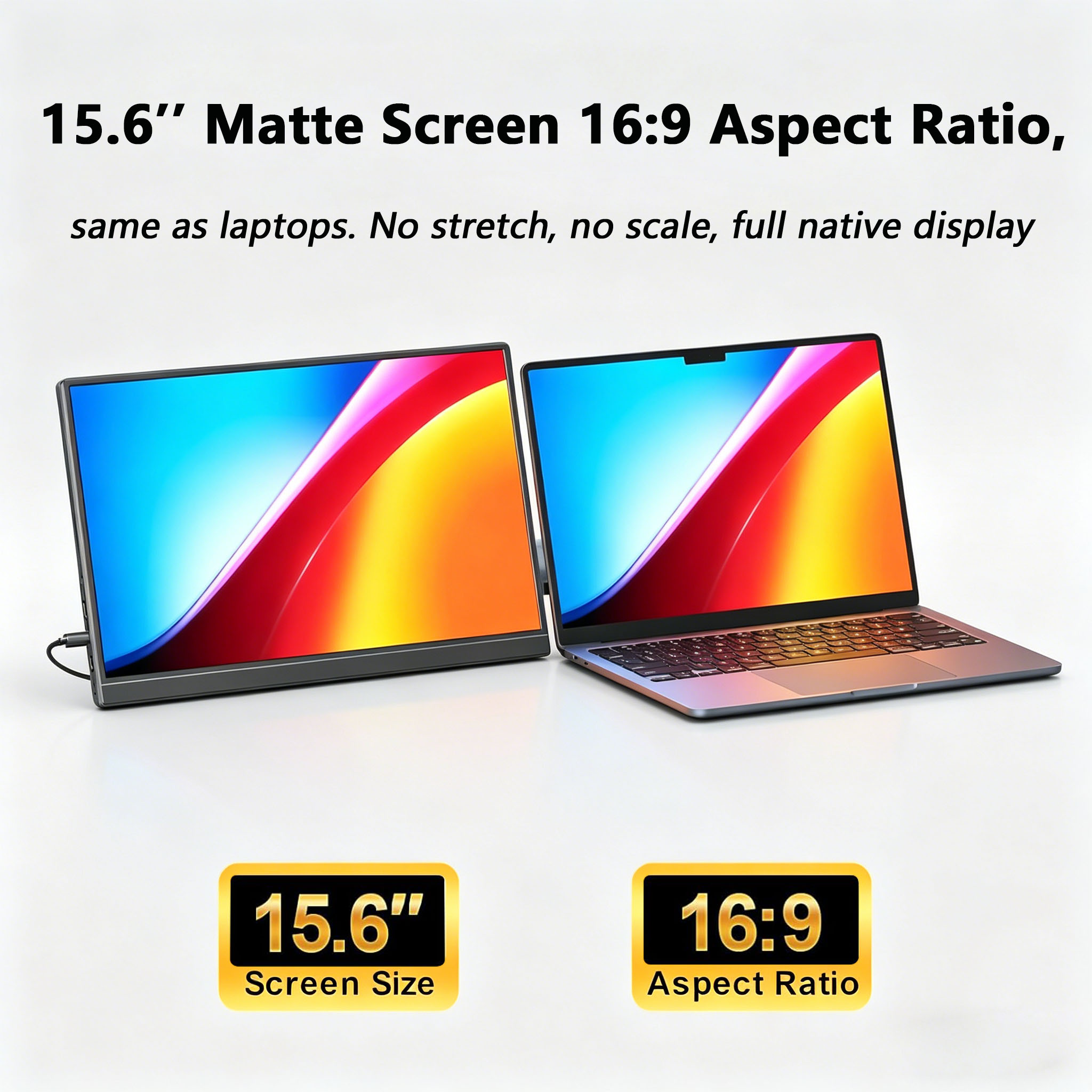 15.6 Inch Portable Monitor FHD - Gaming Console And Monitor recension och pris