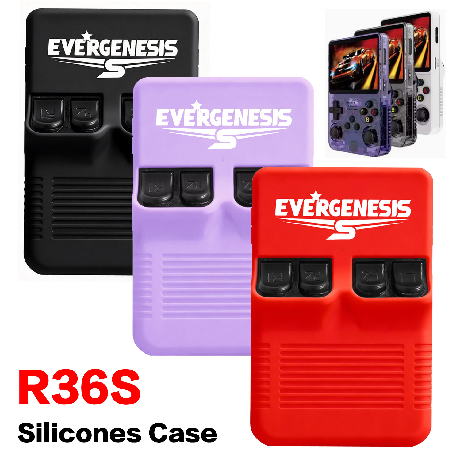 R36S Silicone Case Handheld Ga - Gaming Console Box recension och pris