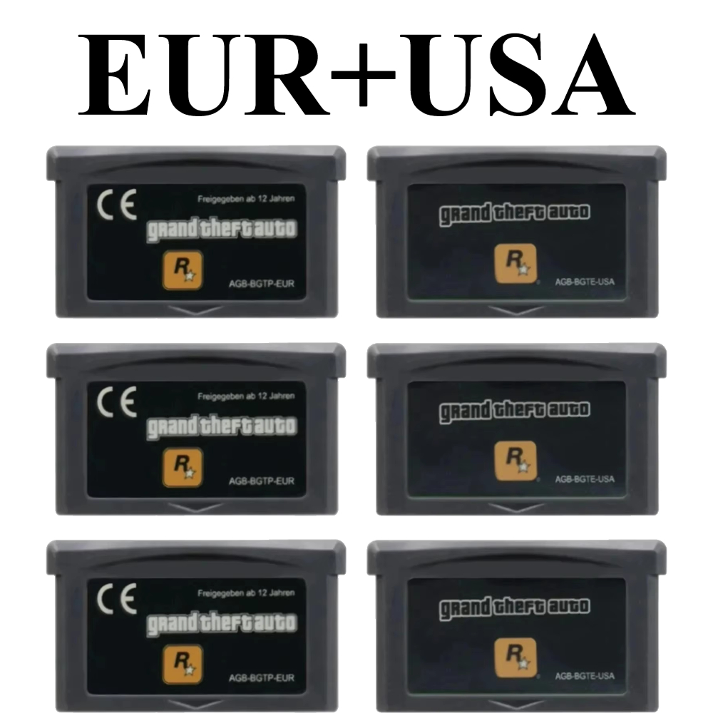 2 Styles USA/EUR GBA Game Cart - Gaming Console Video recension och pris