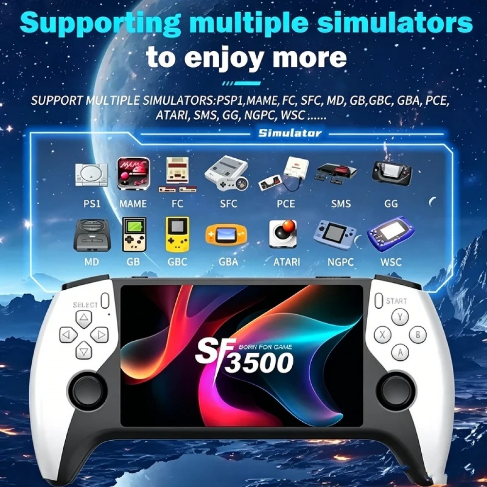 SF3500 5 inch Handheld Game Co - Gaming Console Portable recension och pris